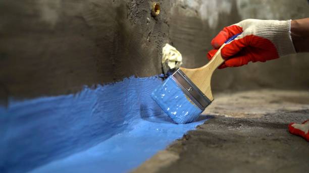 Commercial Waterproofing project at a Clarklake, MI business property by SJ Waterproofing Pros